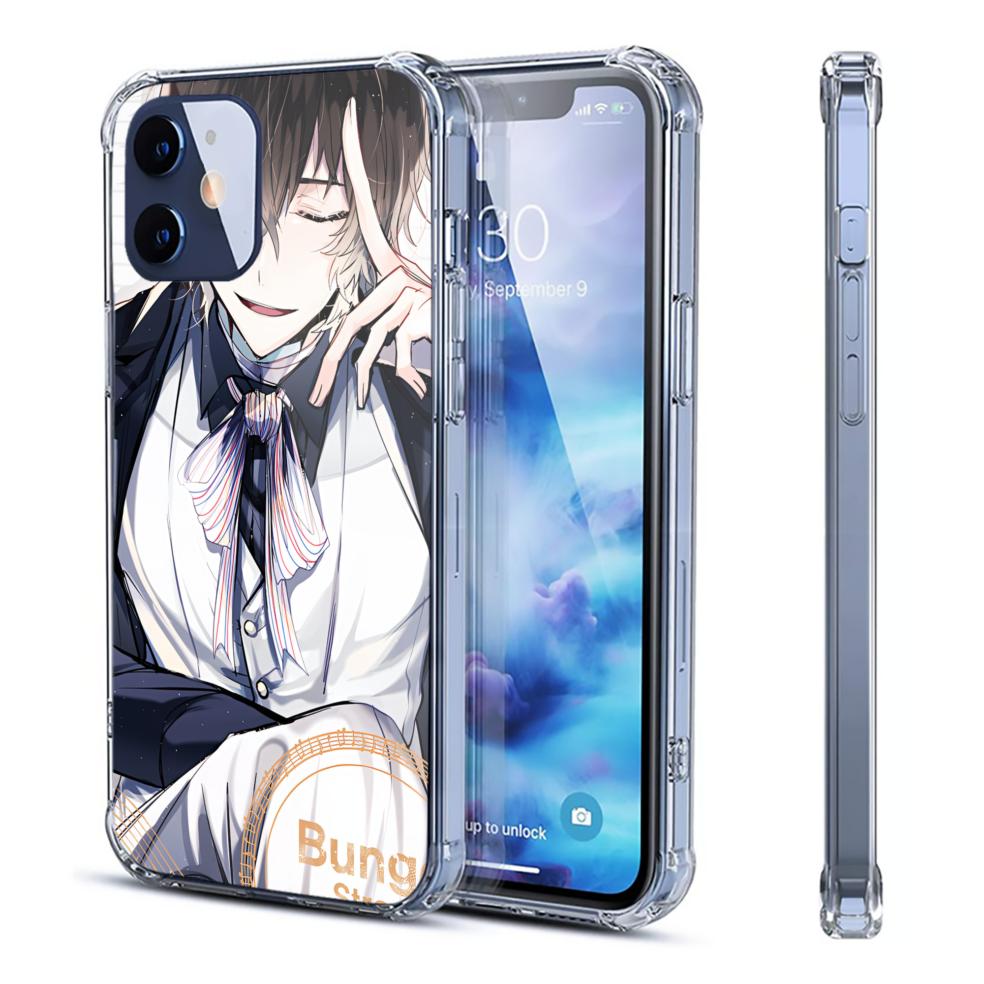 （画像用） 文豪ストレイドッグス Bungo Stray Dogs 【iPhone 12シリーズ対応】透明スマホケース（クリアソフトケース）